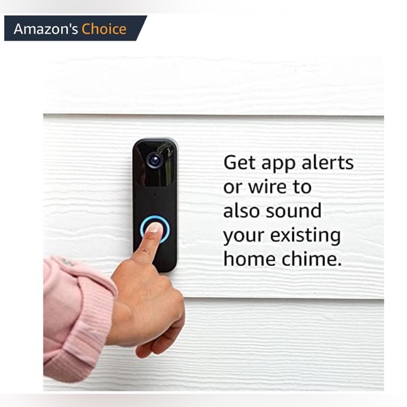 Blink Video Door Bell AND MOUNT (Black, Like New) - Picture 5 of 16